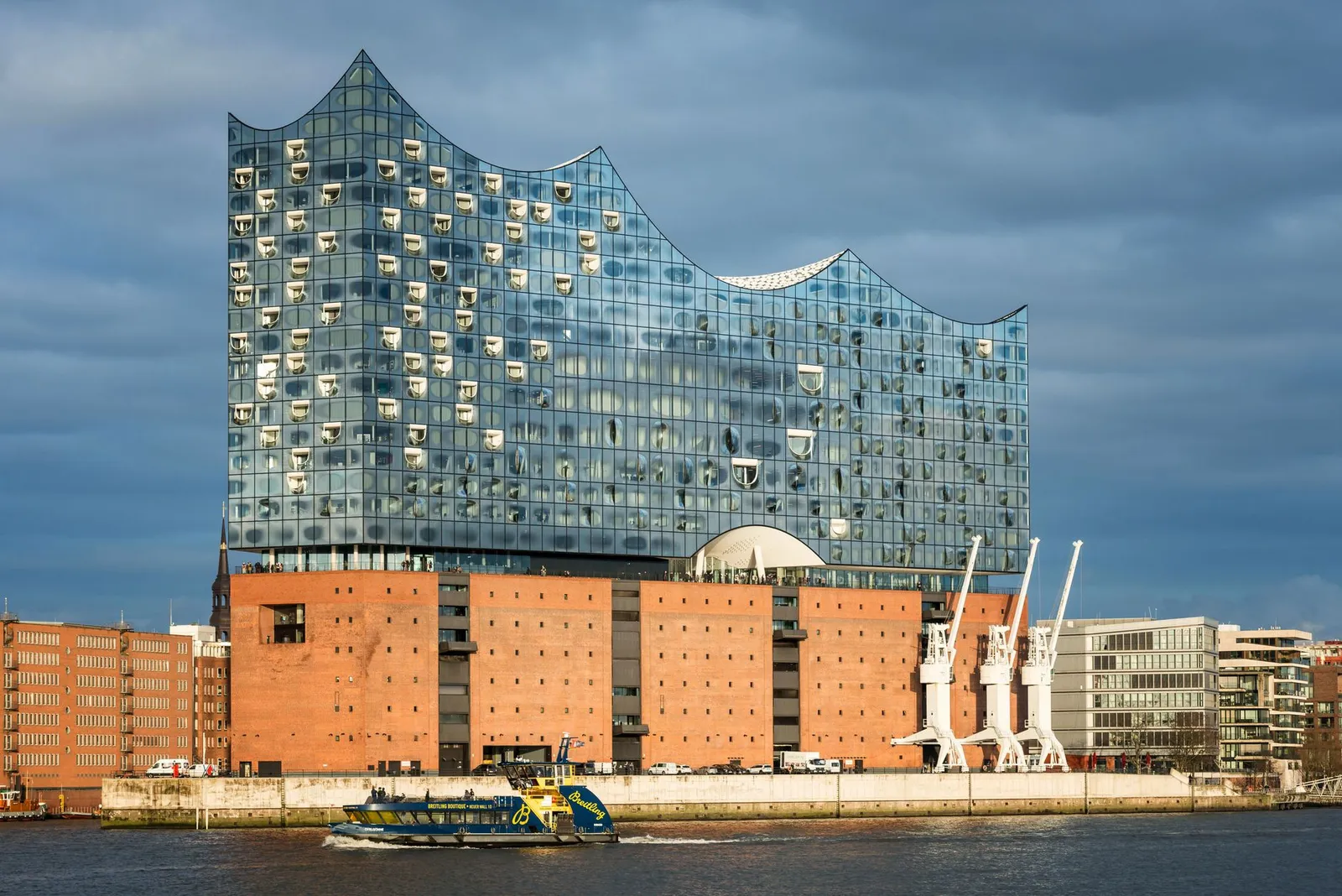 Stunning view of the Elbphilharmonie in Hamburg, Germany, showcasing its unique modern architecture.