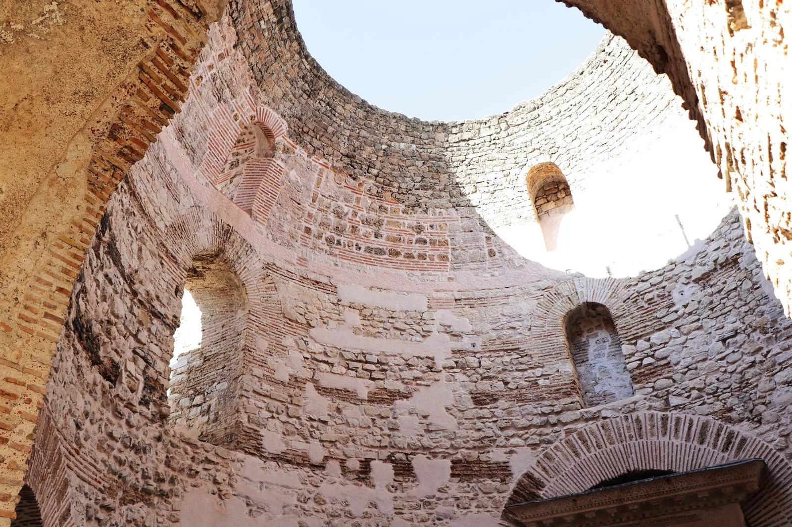 Captivating view of Diocletian's Palace showcasing historical Roman architecture in Split, Croatia.
