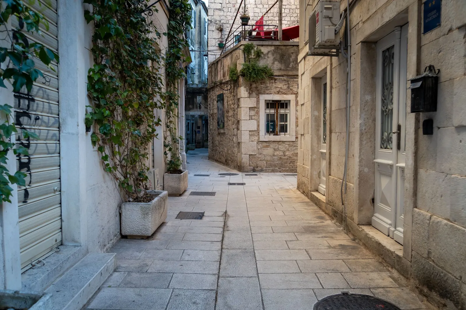 Explore the historic stone alleyways of Split's old town, a UNESCO World Heritage Site.